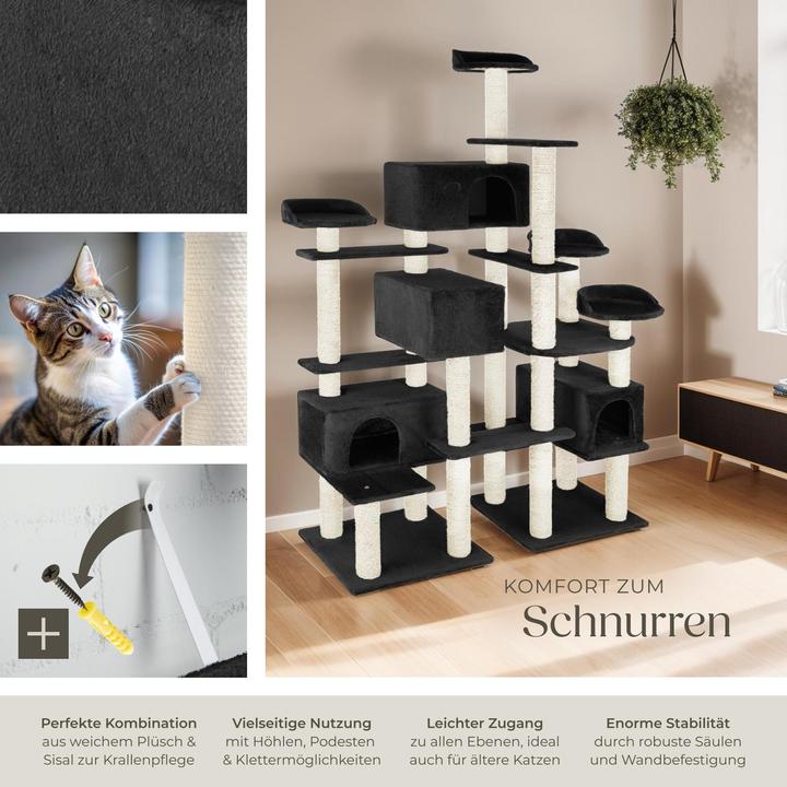 Produktbild tectake Entissar (214 cm, Schwarz)