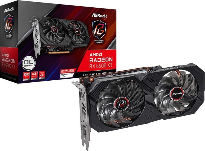 Produktbild AsRock RX 6500XT Phantom Gaming OC (8 GB)