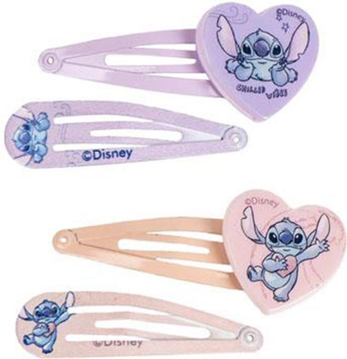 Immagine prodotto Cerdá Set di bellezza di accessori per capelli Disney Stitch per bambine, il set include 4 spille per (Elastico per capelli)