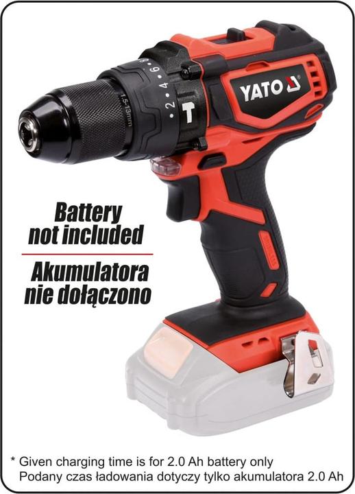 Produktbild Yato Toya smūginis suktuvas-gryžtuvas 18V LI-ION 42Nm BRUSHLESS, WITHOUT BATTERIES. AND CHARGERS, IN