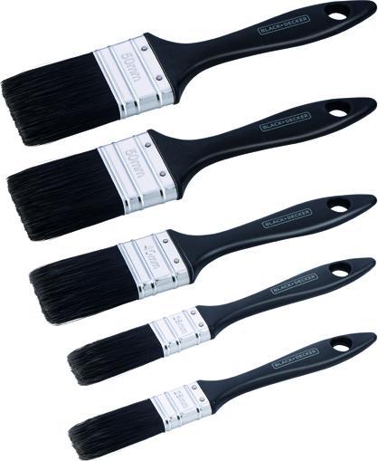 Black & Decker Paint brush set flat 5pc