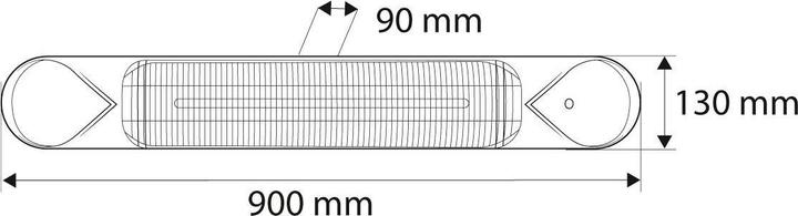 Immagine prodotto Neo Tools Riscaldatore radiante (riscaldatore industriale da esterno, elemento riscaldante per lampada a (2000 W)