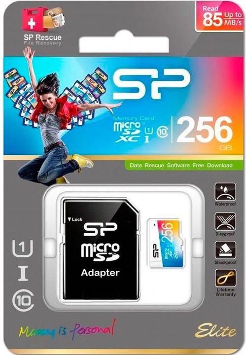 Productafbeelding Silicon Power Silicium Power Elite 256 (256 GB, microSDXC, U1, UHS-I)
