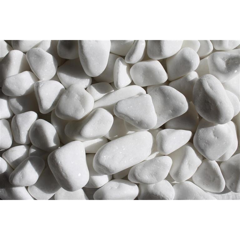 Garden Center, Accessori per piante, Decorative stones 03342, 25-40mm, white, 20 kg (60 cm, 35 cm)