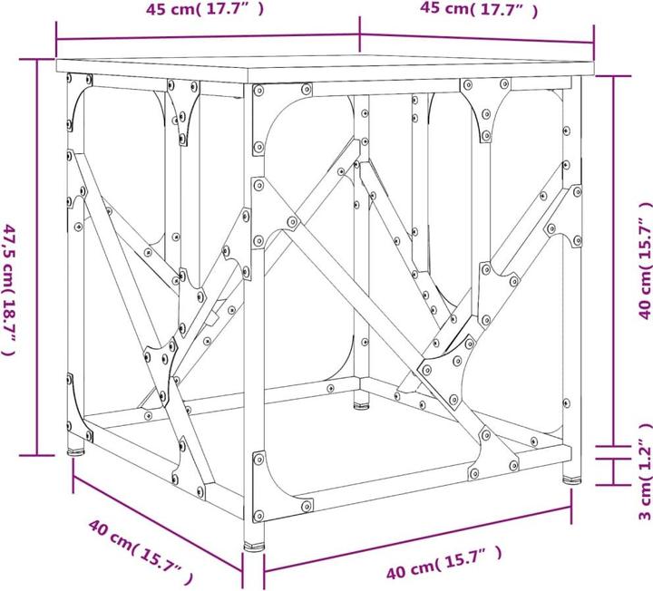 Image du produit vidaXL Couchtisch (100 x 50 x 40 cm)