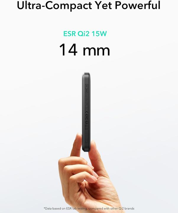 Produktbild ESR Qi2 MagSafe Powerbank 5000mAh (5000 mAh, 15 W)