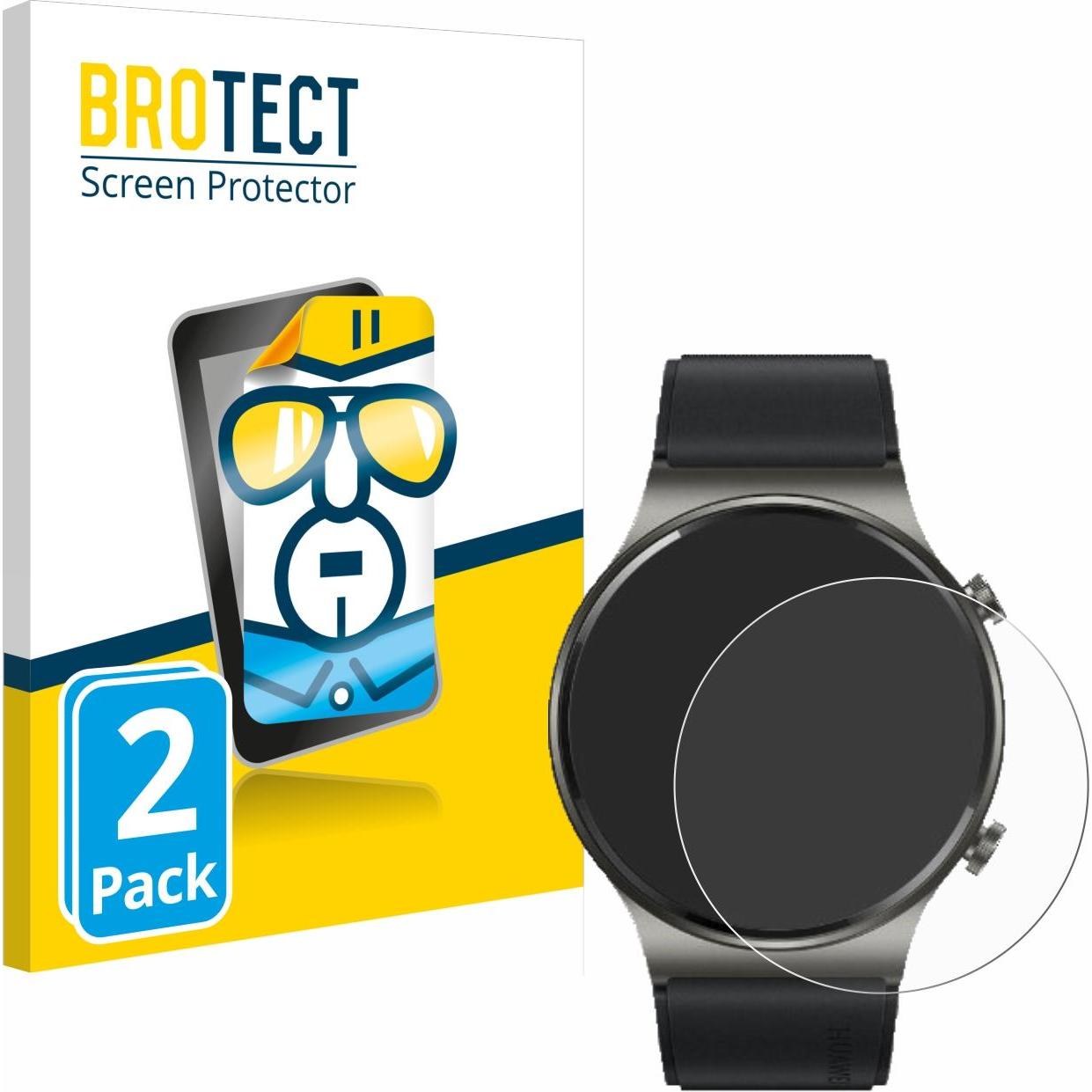 BROTECT Schutzfolie Displayschutz Klar, Smartwatch Schutzfolie, Transparent