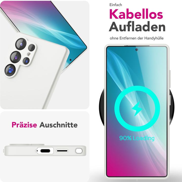 Produktbild Nalia Phoenix - Abwischbare Flüssigsilikon Hülle - Easy Clean Liquid Silicone Cover (Samsung Galaxy S25 Ultra)