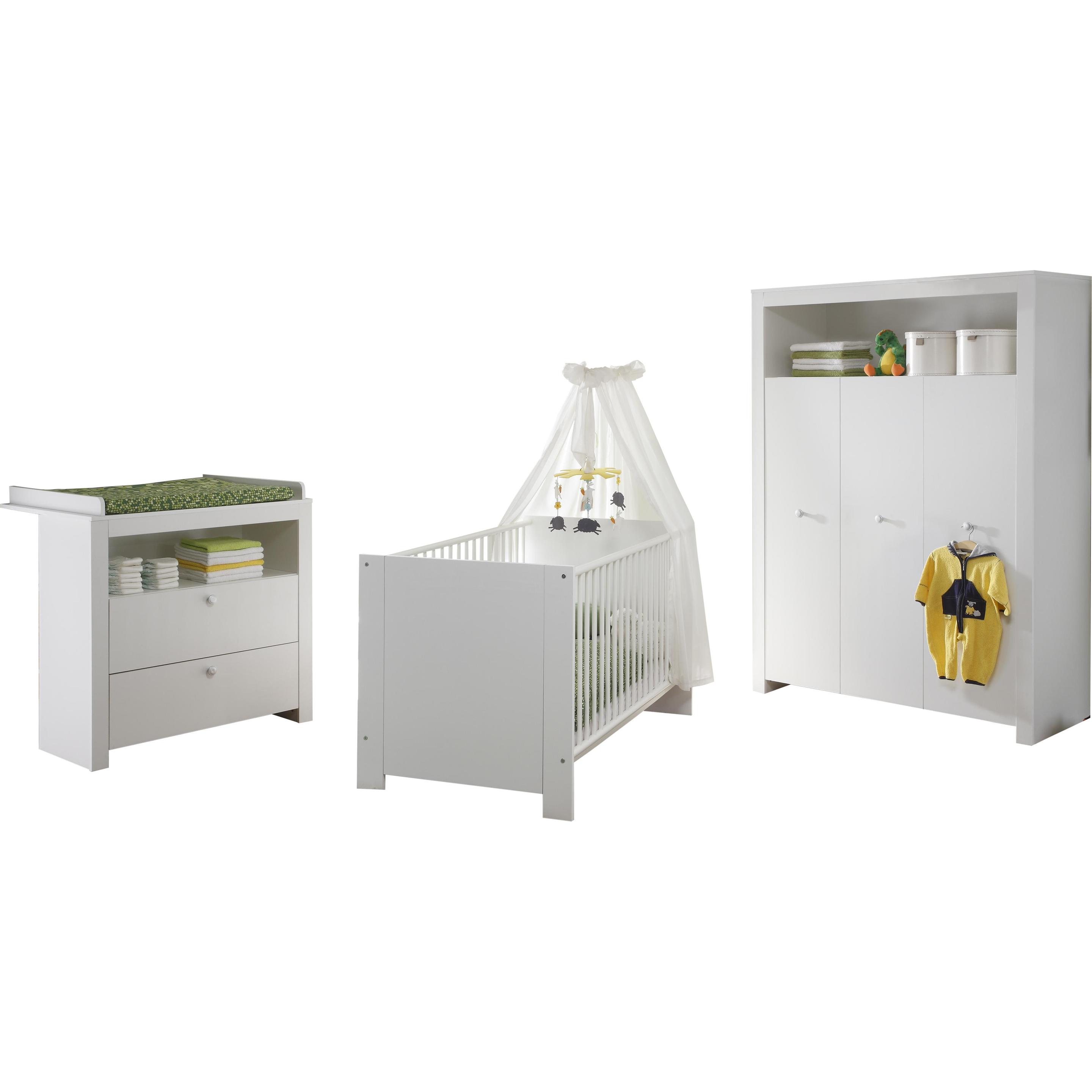 Ebuy24, Komplett-Babyzimmer, Kindermöbelset Olja (Wickelkommode)