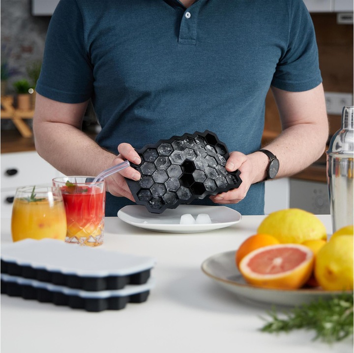 Actual product image Relaxdays 3x silicone ice cube mould