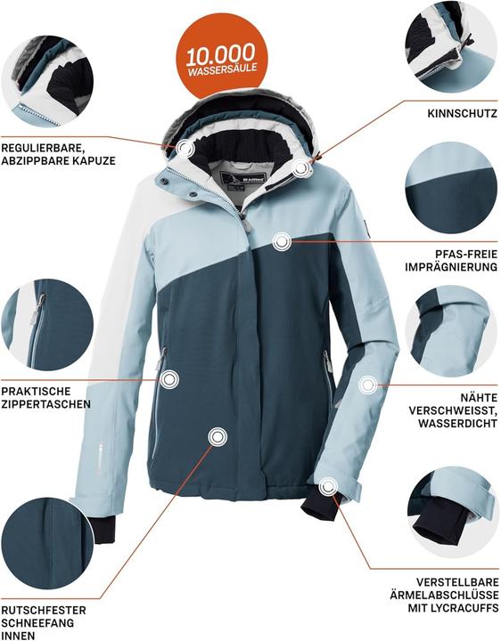 Immagine prodotto Killtec Giacca da Sci con Cappuccio Staccabile e Gonna per la Neve (46)