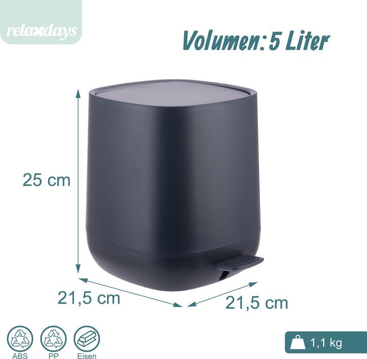 Produktbild Relaxdays Bad-Mülleimer (5 l)