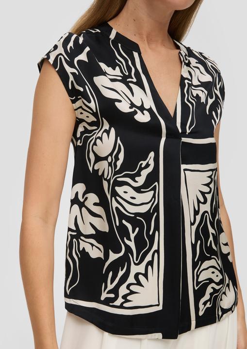 Image du produit s.Oliver Bluse Satinbluse ohne Ärmel (34)
