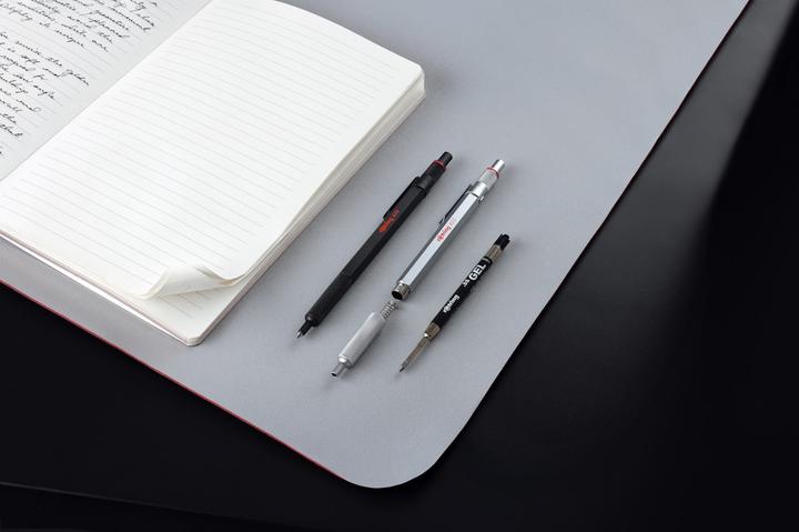 Image du produit Rotring 600 Gel Pen | 0,55 mm | Sort Blk | Sort Metal Krop | Skridsikkert Rillet Greb & Sekskan... (Noir, 1 x)