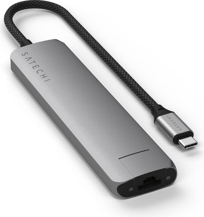 Actual product image Satechi Slim 7 Multiport Hub Space Grey (USB-C, 7 ports)