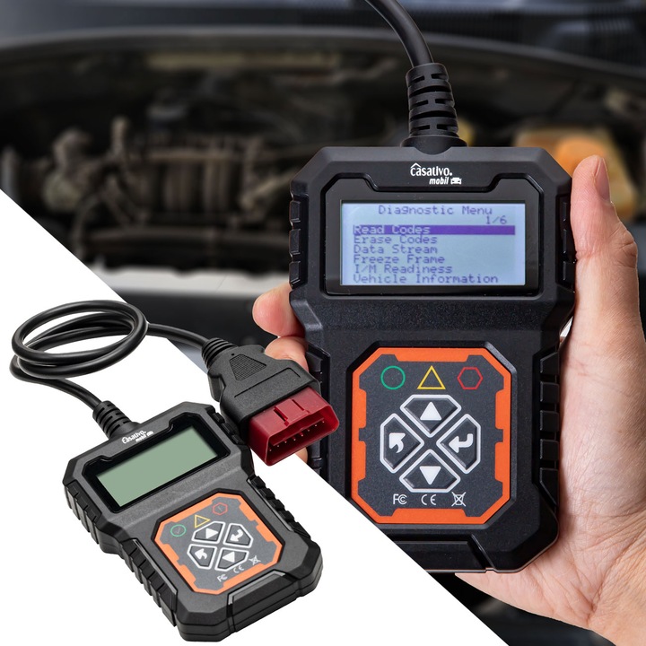 Image du produit Casativo Appareil de diagnostic OBD2, lire et effacer les codes d'erreur