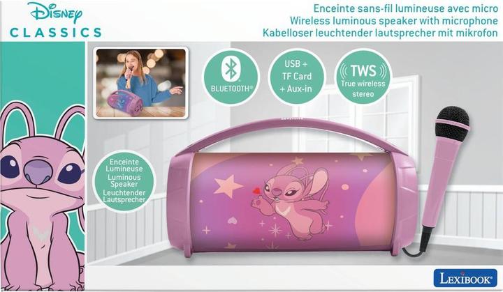 Produktbild Lexibook Disney Stitch Angel Bluetooth Karaoke Speaker