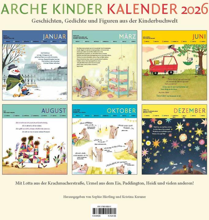 Produktbild Kinder Kalender 2026 (Deutsch)