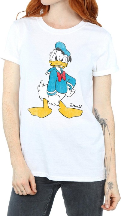 Immagine prodotto Disney Maglietta Boyfriend in cotone di Paperino arrabbiato (M)