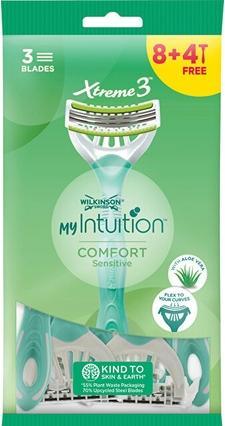 Wilkinson Disposable razor for women My Intuition Comfort Sensitiv e 8 + 4 pcs