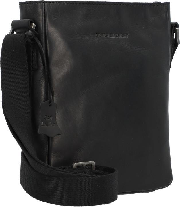 Produktbild Greenburry Pure Black Umhängetasche Leder 17 cm