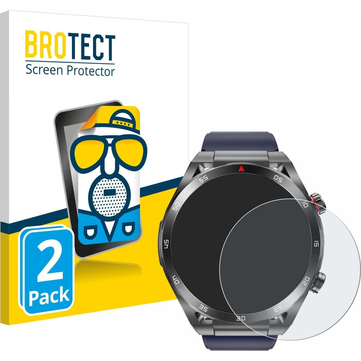 Thumbnail - BROTECT Entspiegelungsfolie Displayschutz Displayschutzfolie Folie Matt, Smartwatch Schutzfolie, Schwarz