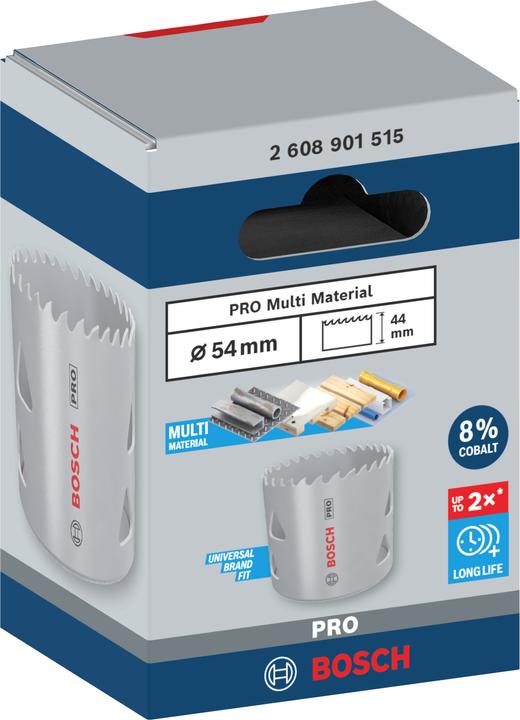 Actual product image Bosch Professional Zubehör PRO Multi material hole saw, 54 mm, with thread (54 millimetres)
