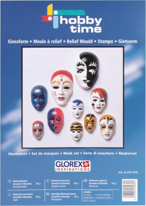 Produktbild hobbytime Giessform Masken-Set 10-tlg.