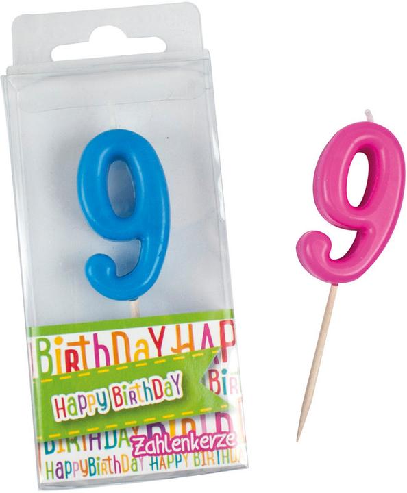 Immagine prodotto Trendhaus Candele cifra Birthday Fun Glitter Mini (9 x)