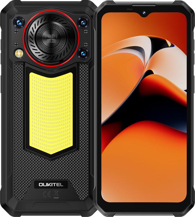 Oukitel WP53 Pro Phone, 256GB/8GB, black (256 Go, Noir, 6.52", Double SIM, 4G)
