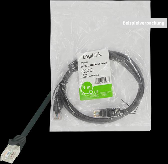 Actual product image LogiLink Network cable (U/UTP, CAT5e, 1 m)