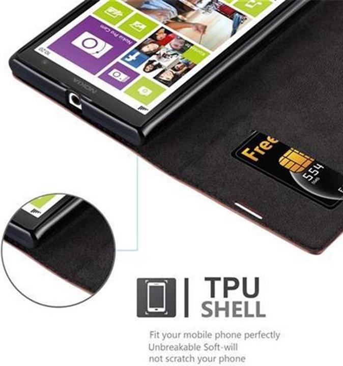 Actual product image Cadorabo Book Invisible Magnet Cover (Nokia Lumia 1020)