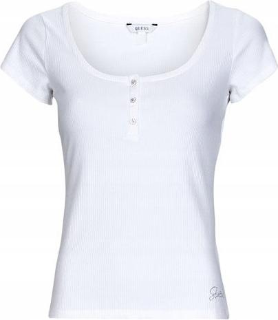 Produktbild Guess ES SS KARLEE JEWEL BTN HENLEY, weiss(purewhite), Gr. S (S)