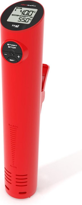 TFA Dostmann Sousmatic Edition Cuocitore a vapore 14.1551.01, bastoncino per cottura a vapore rosso