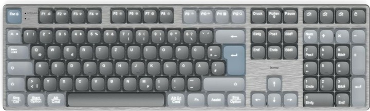 Actual product image Hama WK-800 Keyboard wireless grey (DE, Wireless)
