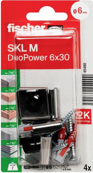 Actual product image Fischer Mirror mounting SKL M (2 pcs.)