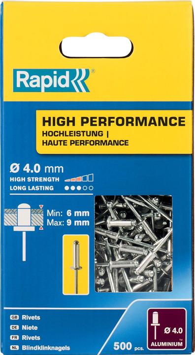Produktbild Rapid Universal Blindniete Ø 4,0 x 12 mm