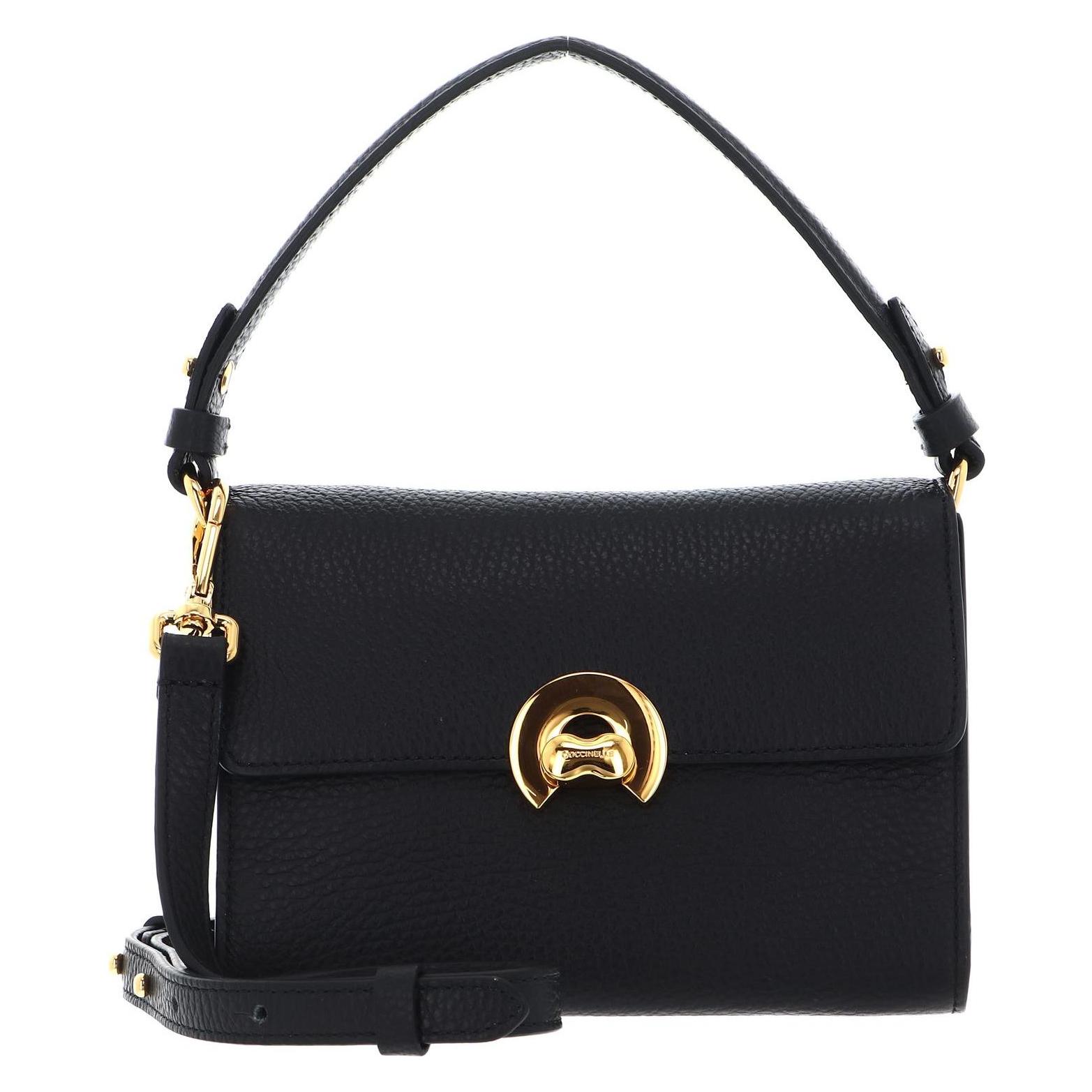 Coccinelle, Damen, Handtasche, Ledertasche Mini Bag Coccinellebinxie, Schwarz