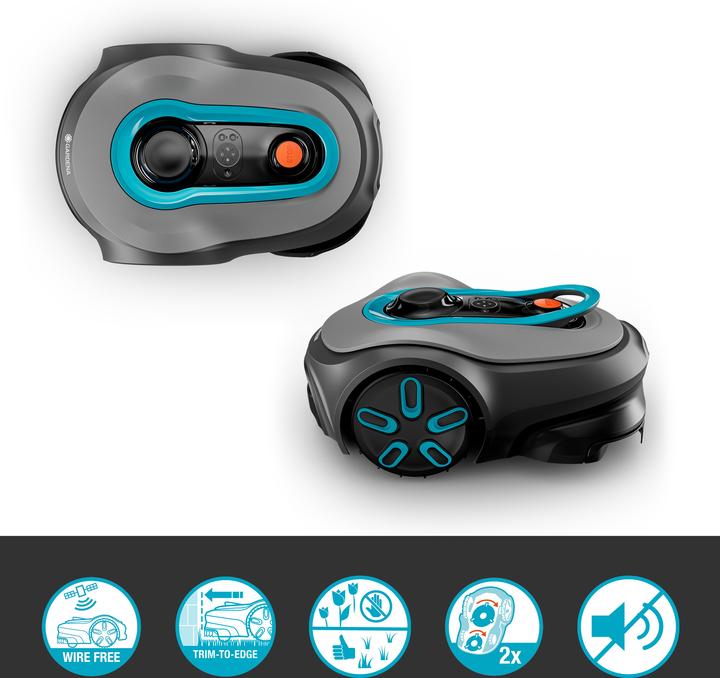 Actual product image Gardena Smart Sileno Free 1500 Robotic Lawn Mower, Wireless (1500 m², Without boundary wire)