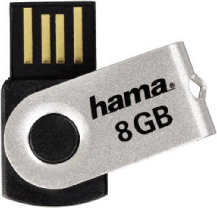 Immagine prodotto Hama FlashPen ruotare (8 GB, USB-A, USB 2.0)