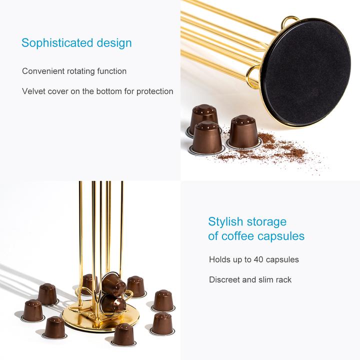 Produktbild Intirilife Kaffee Kapselhalter kompatibel mit Nespresso Kapseln (40 Stück)