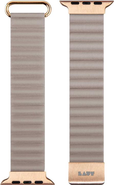 Laut Apple Watch NOVI LUXE 42/44/45/49 mm, Beige large (42 mm, 44 mm, 45 mm, 49 mm, Kunstleder)