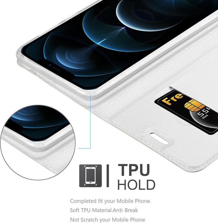 Actual product image Cadorabo Book Classy Style Cover (Realme 12 Pro+, Apple iPhone 12)
