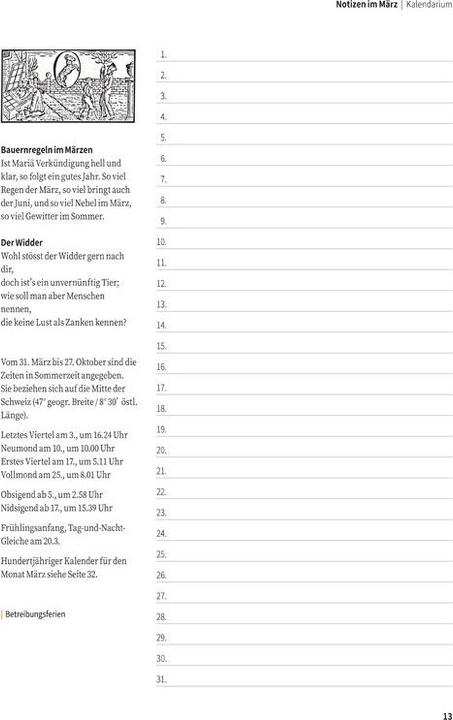 Image du produit Calendrier Der Hinkende Bot (A5)