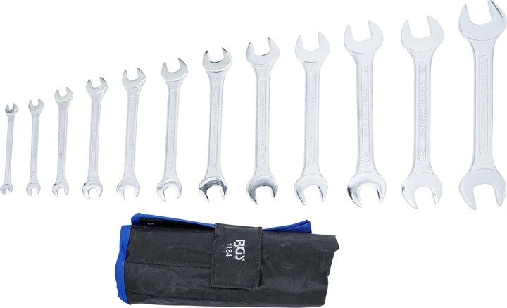 Actual product image BGS Double Open End Spanner Set 6 x 7 - 30 x 32 mm 12 pcs. (27 mm, 28 mm, 25 mm, 32 mm, 24 mm)