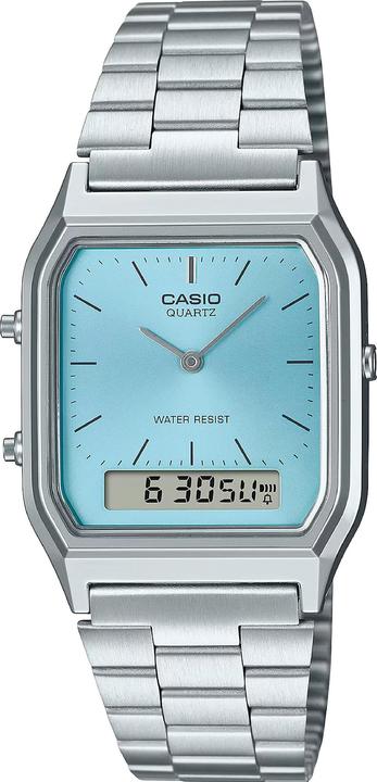 Actual product image Casio AQ-230A-2A1MQYES (Chronograph, Analogue wristwatch, Digital watch, 29.80 mm)