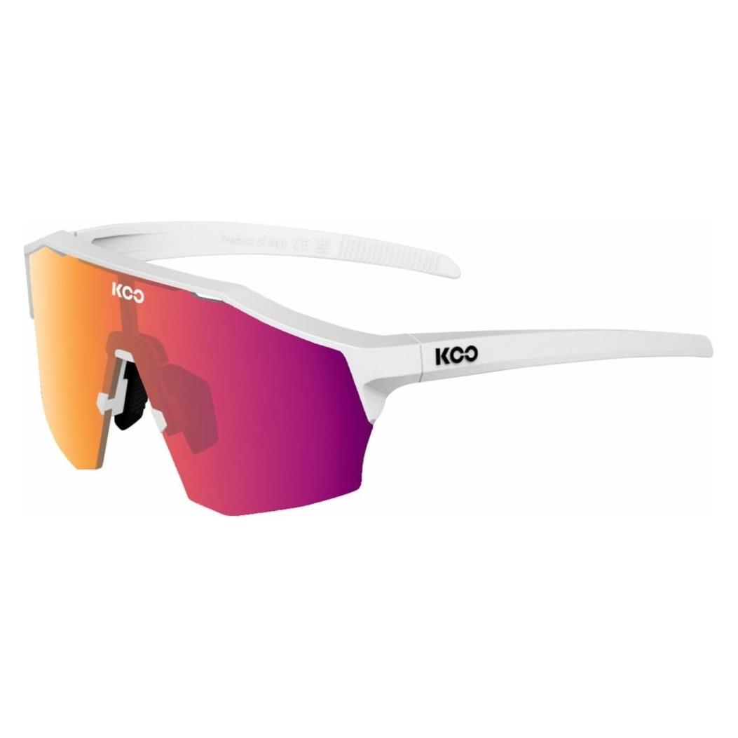 Koo, Unisex, Sportbrille, Alibi (White Mat, Pink), Weiss