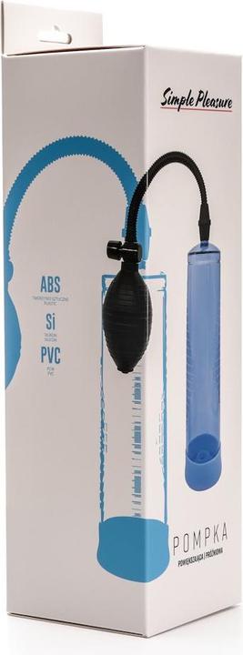 Image du produit Simply Pleasure Vakuumpumpe zur Penisvergrösserung mit Birne gross blau