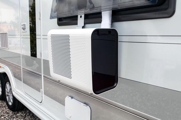 Produktbild Qlima MS-AC 5001 Split unit airconditioner - Wit/Zwart - Caravan Airco - Ideaal om kleinere ruimte snel ko (18 m², 5000 BTU/h)