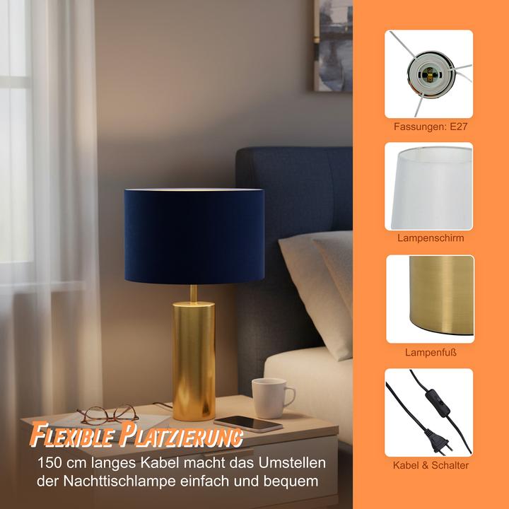 Actual product image Relaxdays table lamp (E27)